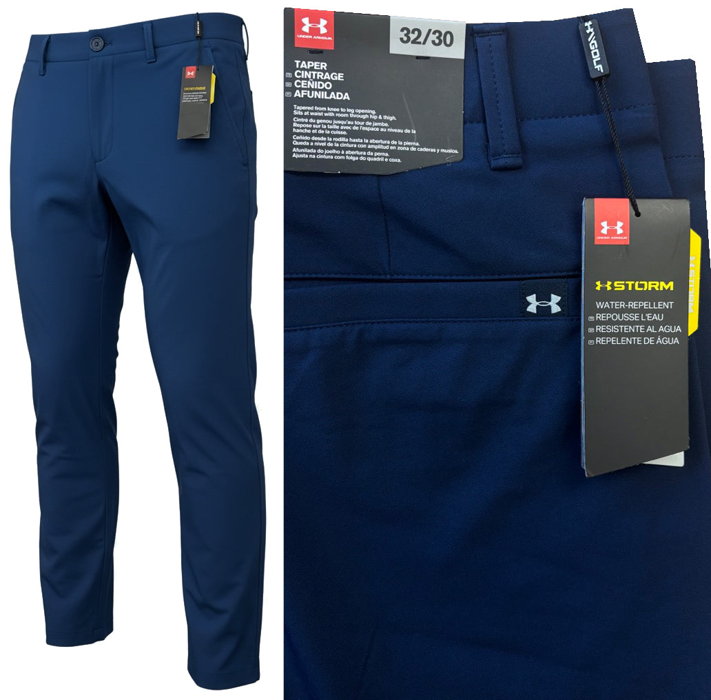 Under Armour Iso-Chill Tapered Golf Trousers - Navy