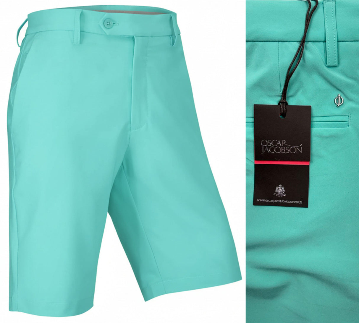 Oscar Jacobson Davenport Performance Golf Shorts - Light Aqua