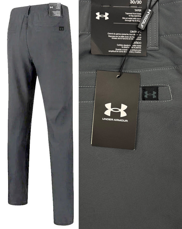 Under Armour EU Tech Tapered Golf Trousers - Dark Grey