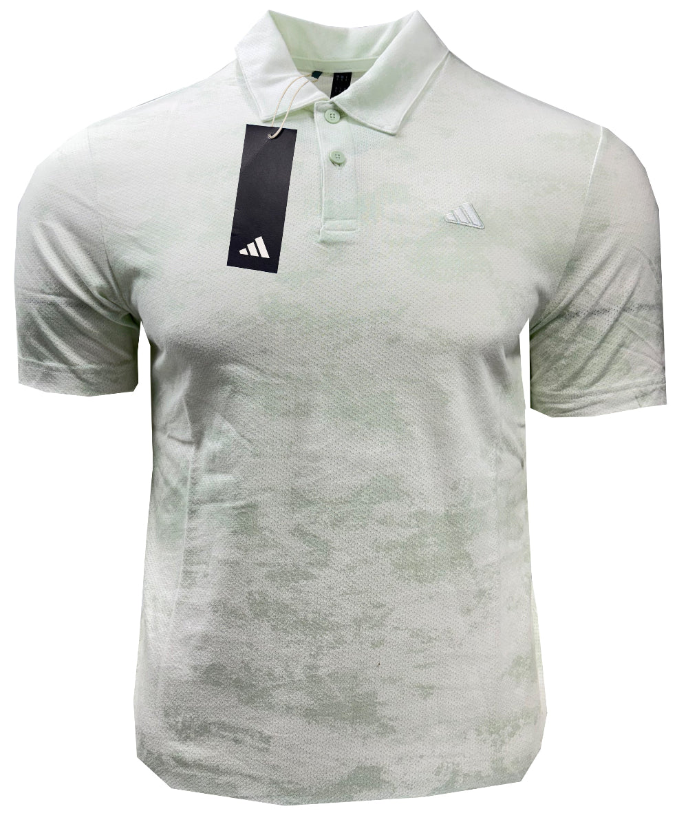 Adidas Go To Mesh Burst Print Golf Polo Shirt