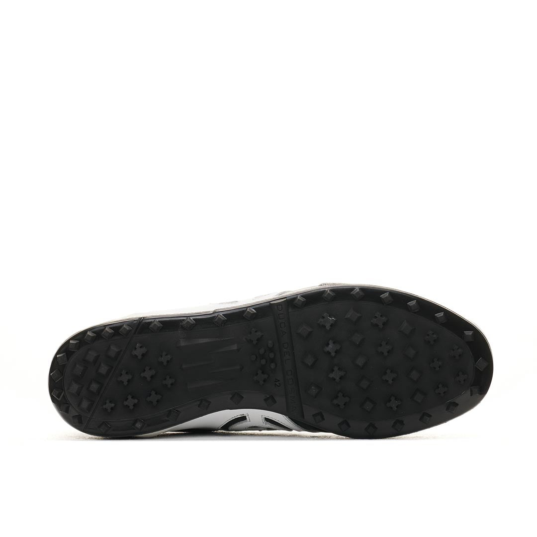 Duca Del Cosma Valderama Premium Spikeless Golf Shoes - Black / White - Handmade in 🇵🇹
