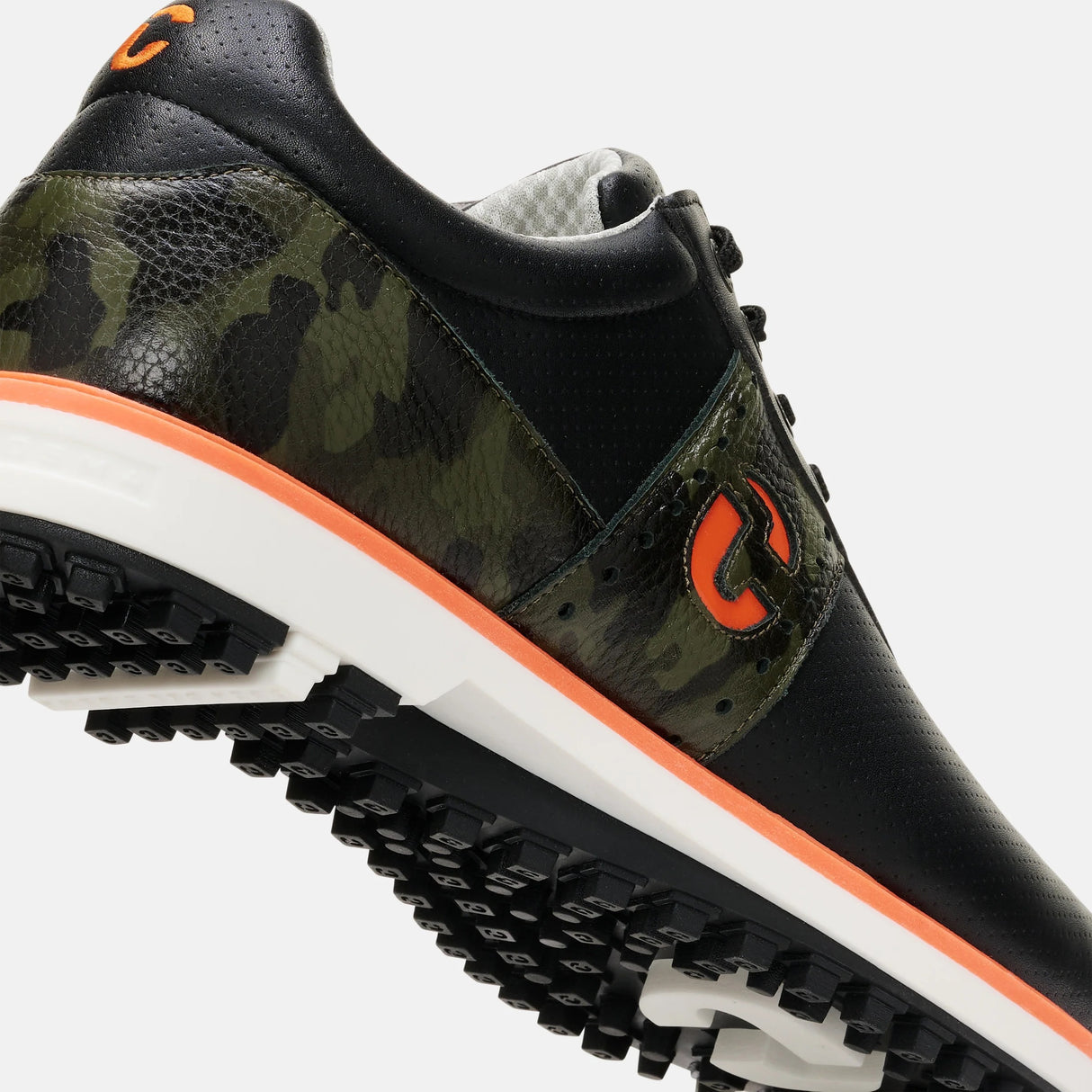 Duca Del Cosma Joost Luiten JL Premium Spikeless Golf Shoes - Black / Camo - Handmade in 🇵🇹
