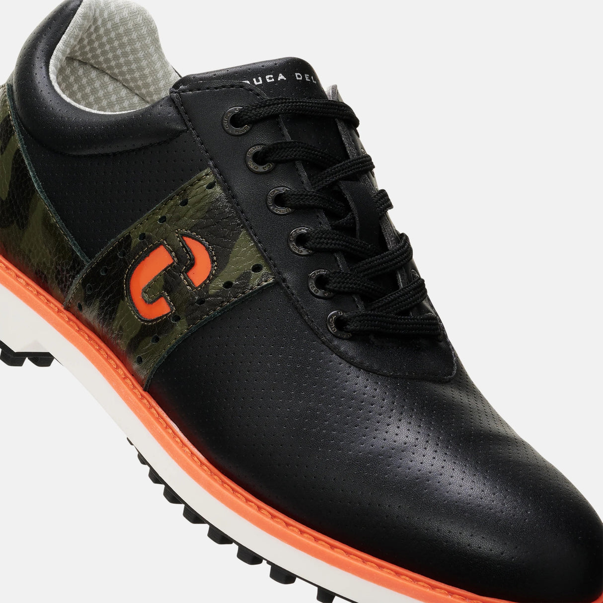 Duca Del Cosma Joost Luiten JL Premium Spikeless Golf Shoes - Black / Camo - Handmade in 🇵🇹