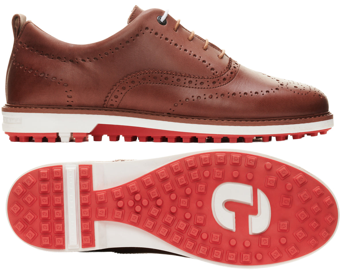 Duca Del Cosma Churchill Spikeless Golf Shoes - SAMPLE - Brown