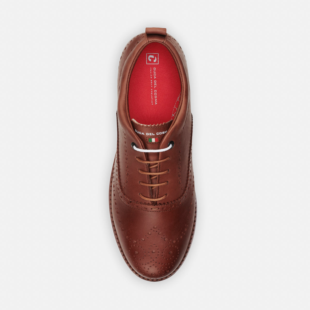 Duca Del Cosma Churchill Spikeless Golf Shoes - SAMPLE - Brown