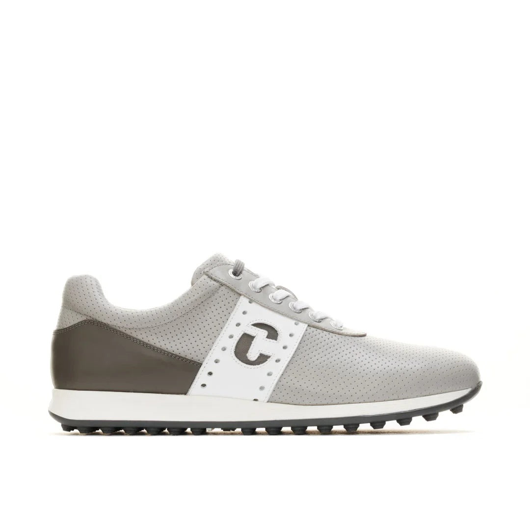 Duca Del Cosma Belair Premium Spikeless Golf Shoes - Grey / Dark Grey - Handmade in 🇵🇹