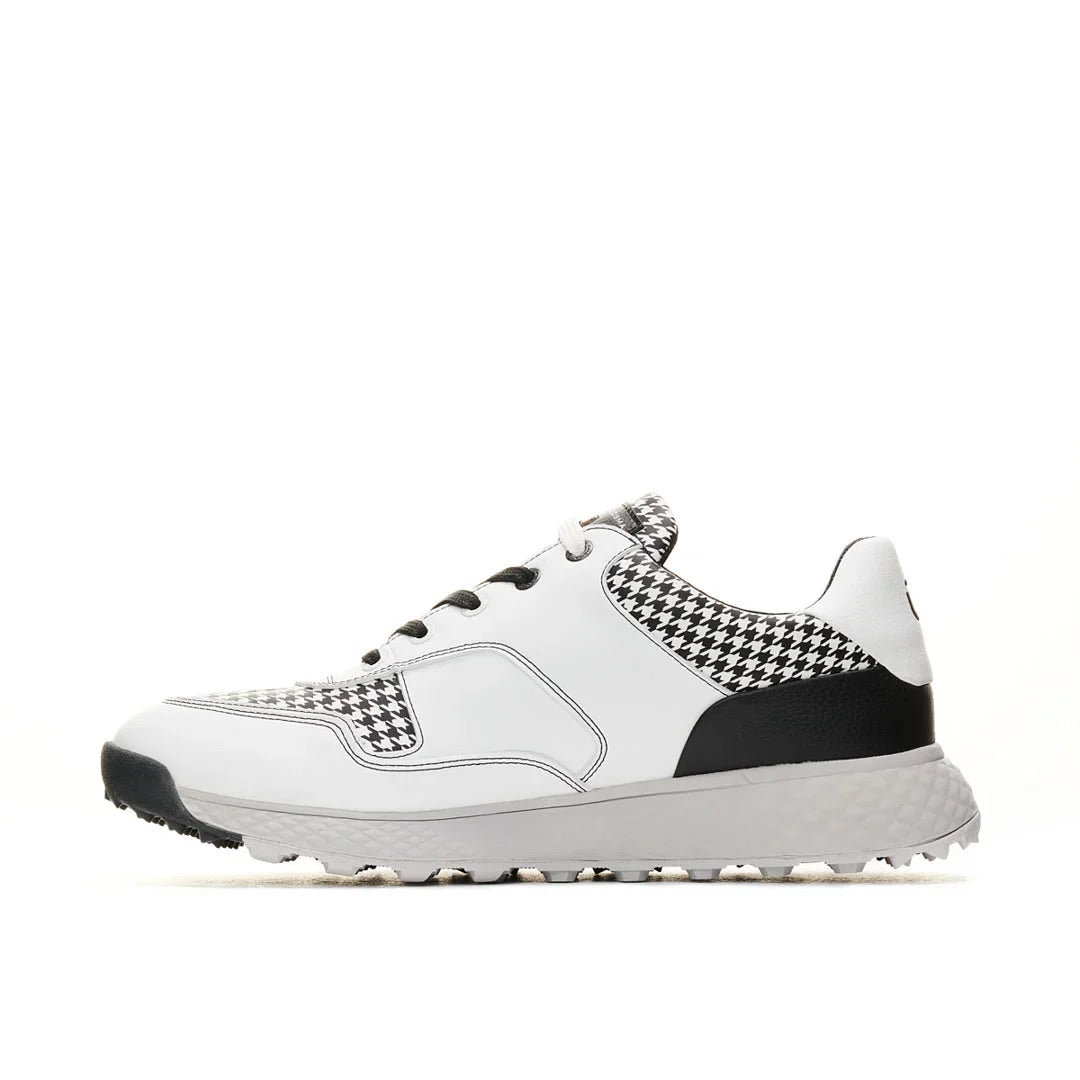 Duca Del Cosma Pagani Premium Spikeless Golf Shoes - White / Black - Handmade in 🇵🇹