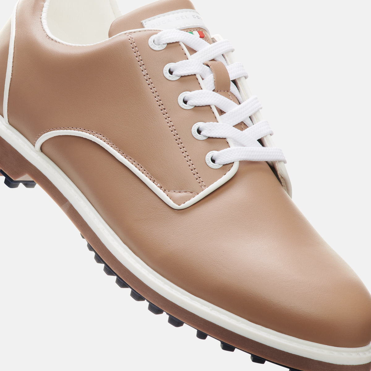 Duca Del Cosma Elpaso Premium Spikeless Golf Shoes - Taupe - Handmade in 🇵🇹