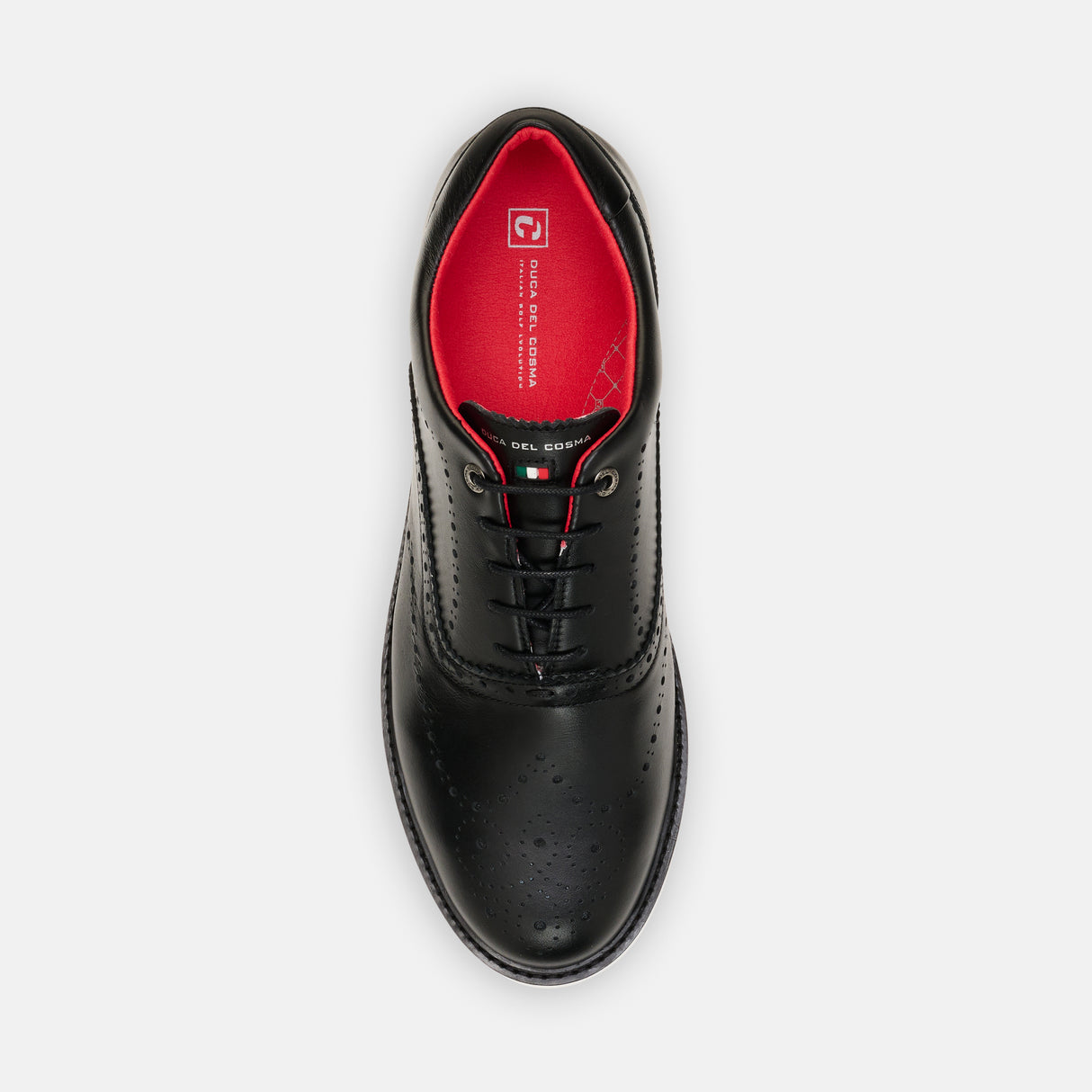 Duca Del Cosma Churchill Premium Spikeless Golf Shoes - Black - Handmade in šµš¹
