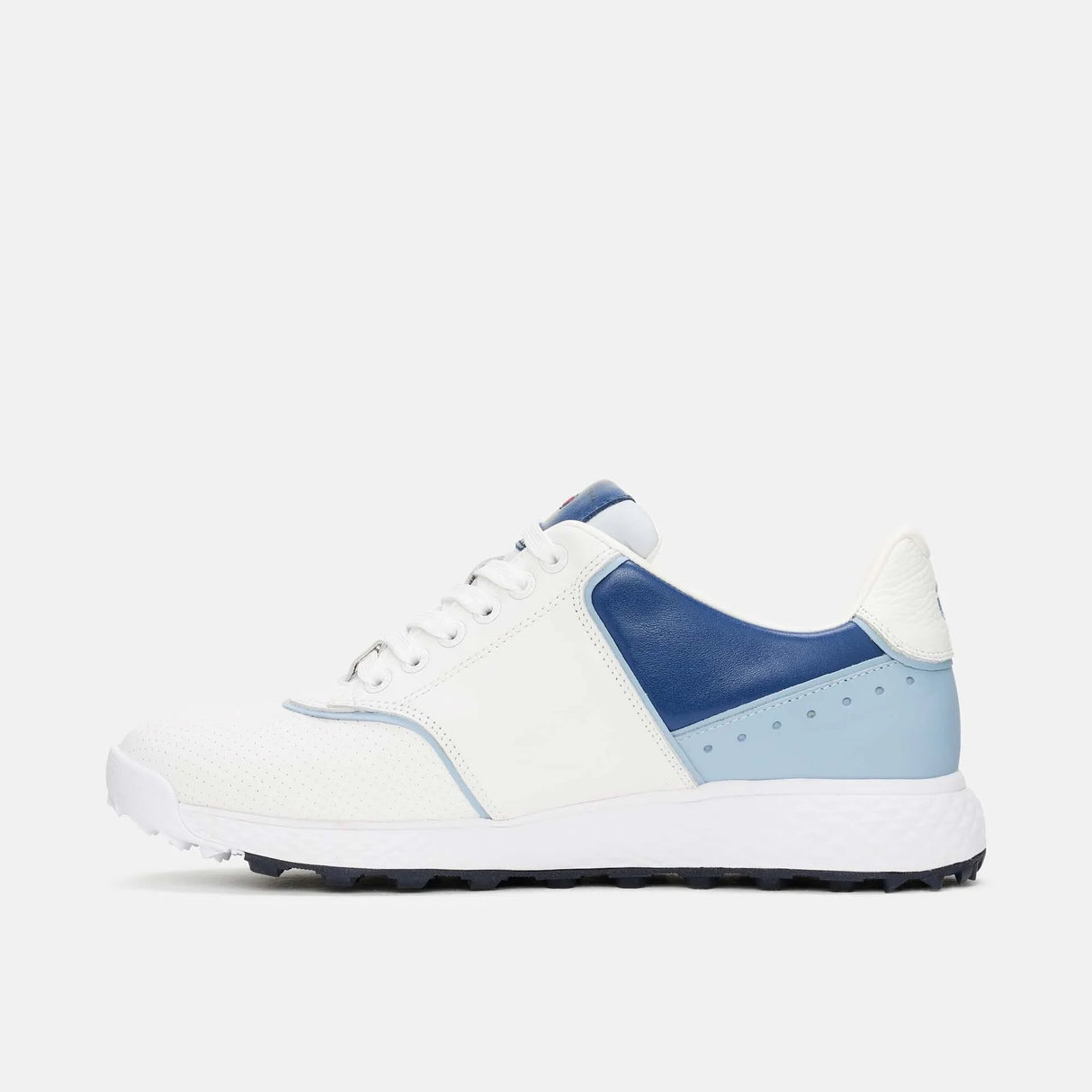 Duca Del Cosma Positano Premium Spikeless Golf Shoes - White / Blue - Handmade in 🇵🇹