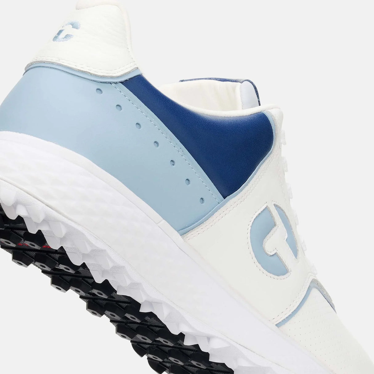 Duca Del Cosma Positano Premium Spikeless Golf Shoes - White / Blue - Handmade in 🇵🇹