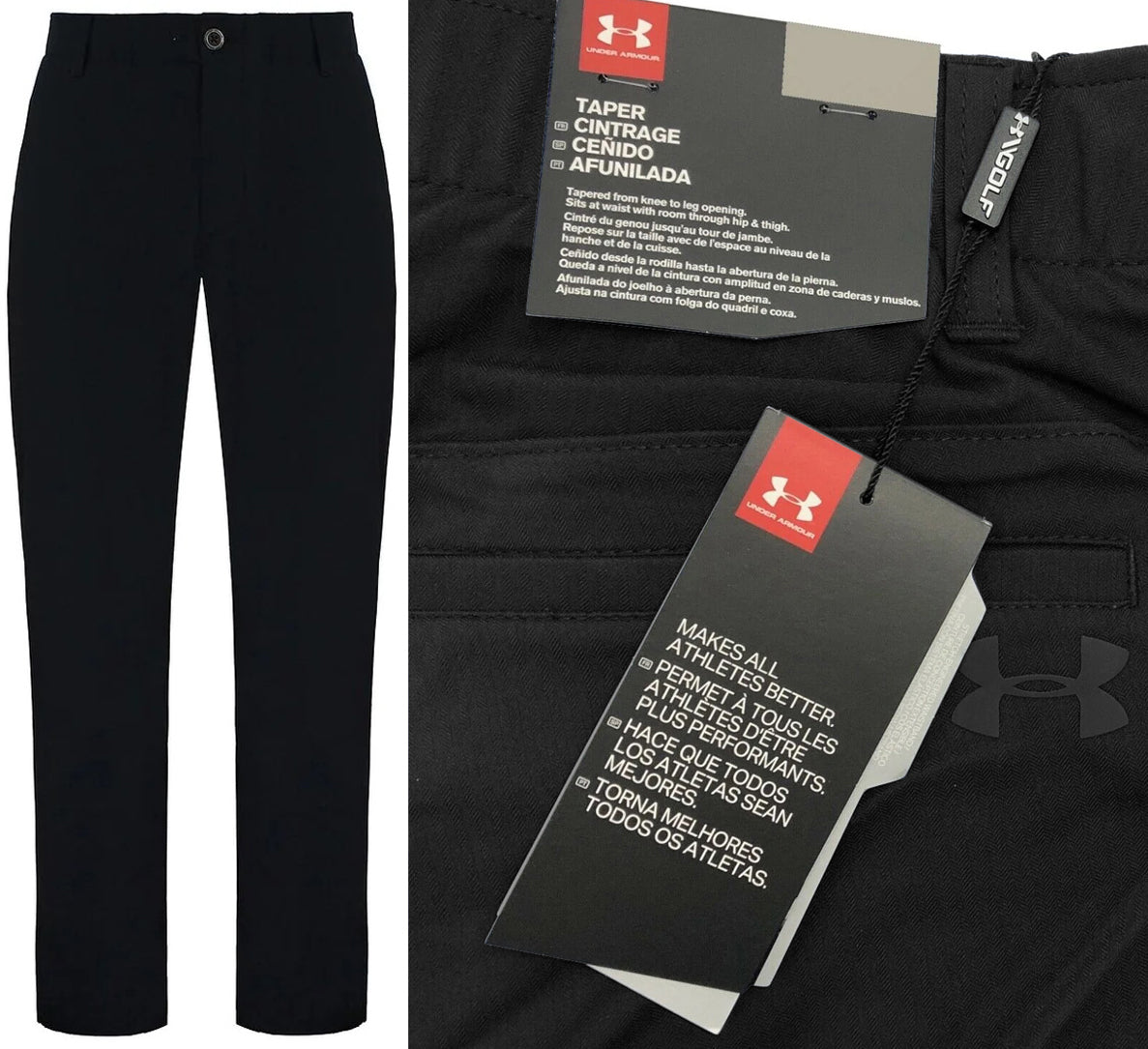 Under Armour Showdown Tapered Golf Trouser Pant - Black