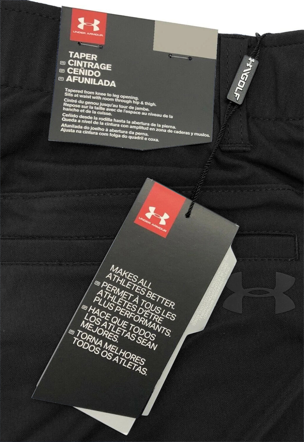 Under Armour Showdown Tapered Golf Trouser Pant - Black
