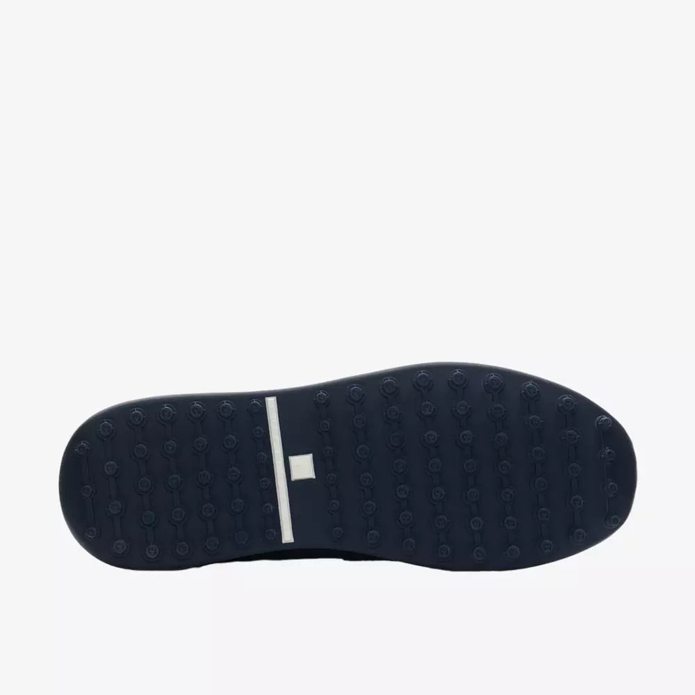 Duca Del Cosma Camelot Premium Spikeless Golf Shoes - Navy / Cognac / Red - Handmade in 🇵🇹