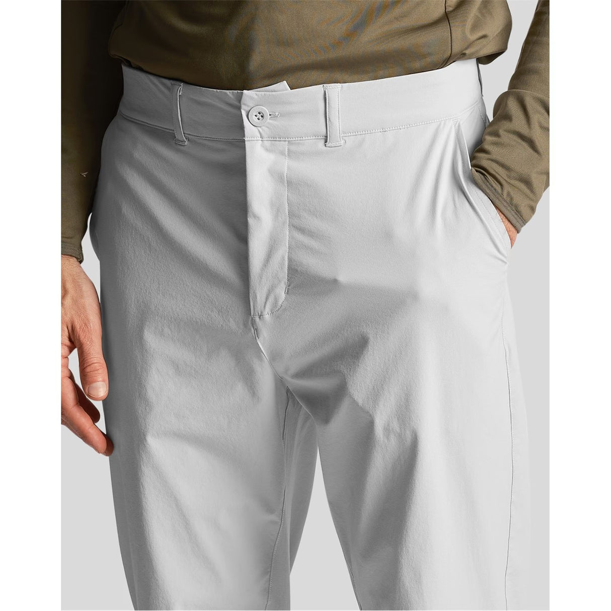 Lyle & Scott Golf Tech Stretch Golf Trousers - Pebble Light Grey