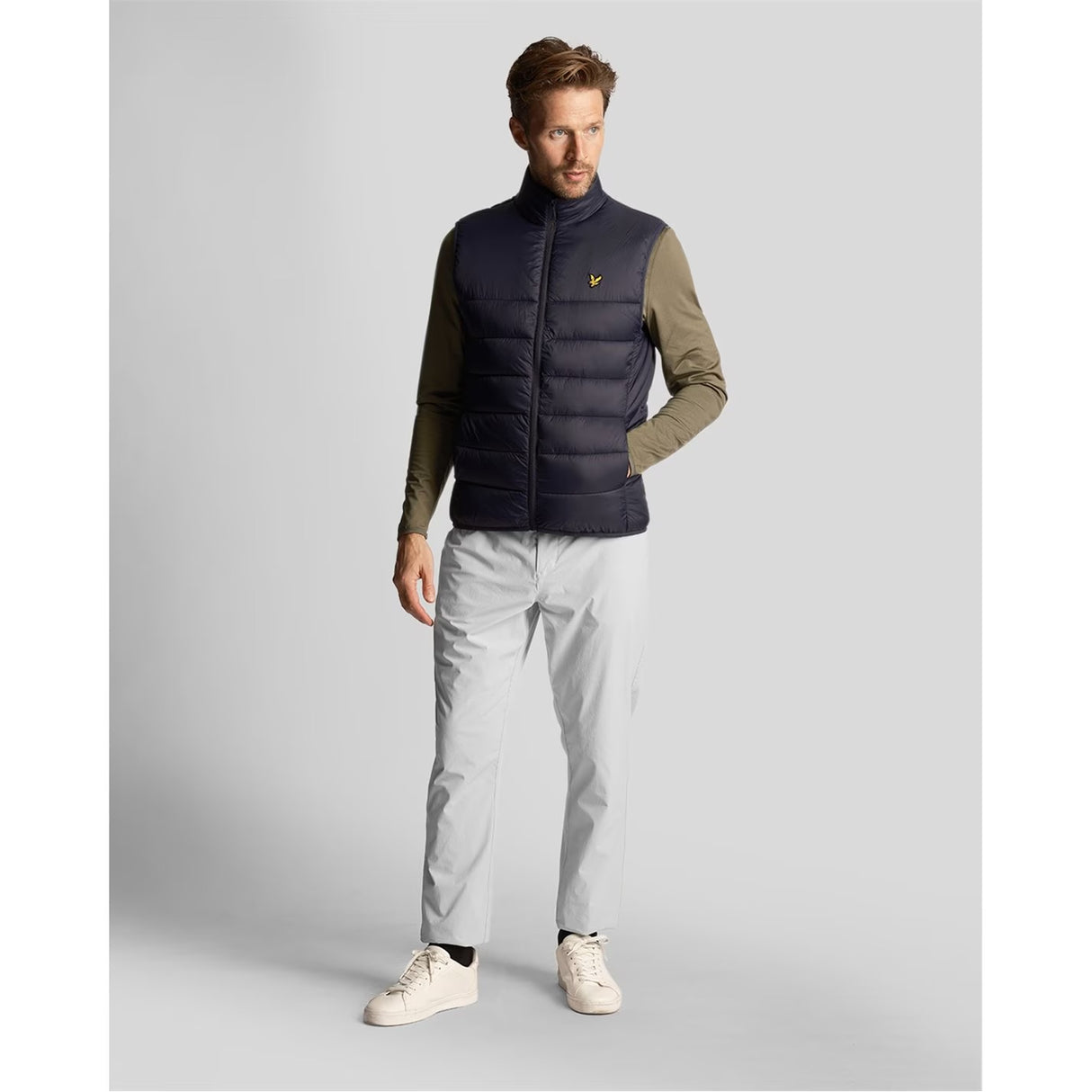 Lyle & Scott Golf Tech Stretch Golf Trousers - Pebble Light Grey