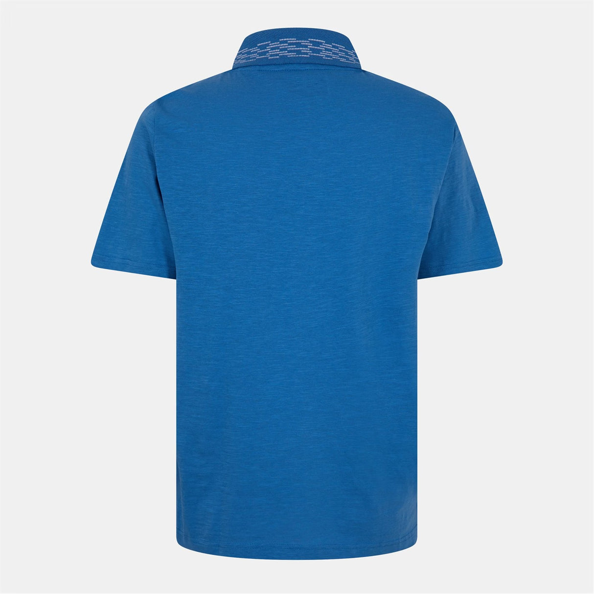 Original Penguin Contrast Collar Heathered Golf Polo Shirt - Vallarta Blue
