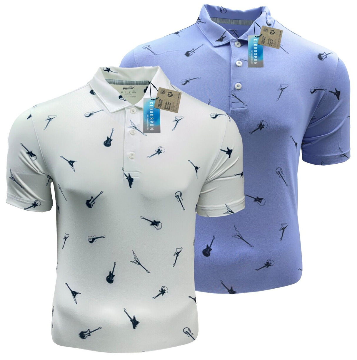 Puma Chords Guitar Print Golf Polo Shirt