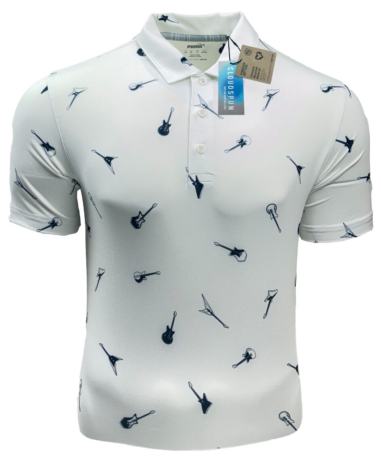 Puma Chords Guitar Print Golf Polo Shirt