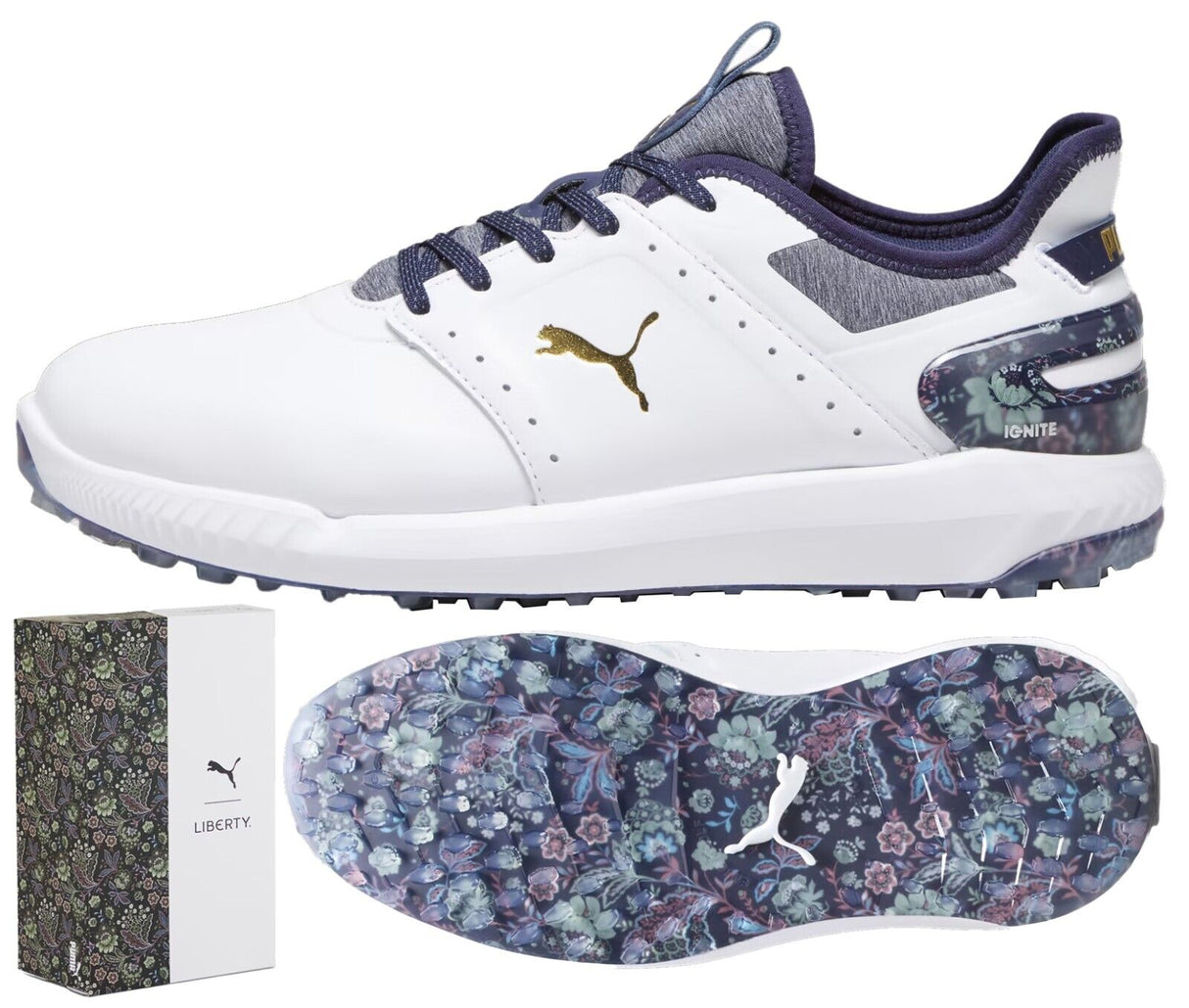 Puma x Liberty Ignite Elevate Spikeless Golf Shoes - LTD Edition