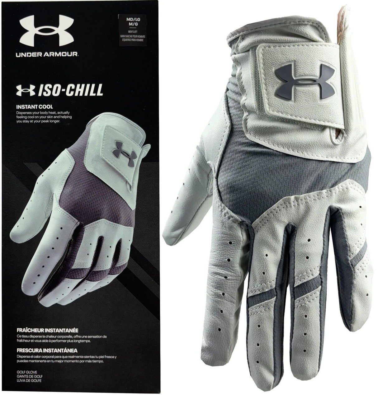 Under Armour Iso Chill Cabretta Leather Golf Glove - CADET SIZING