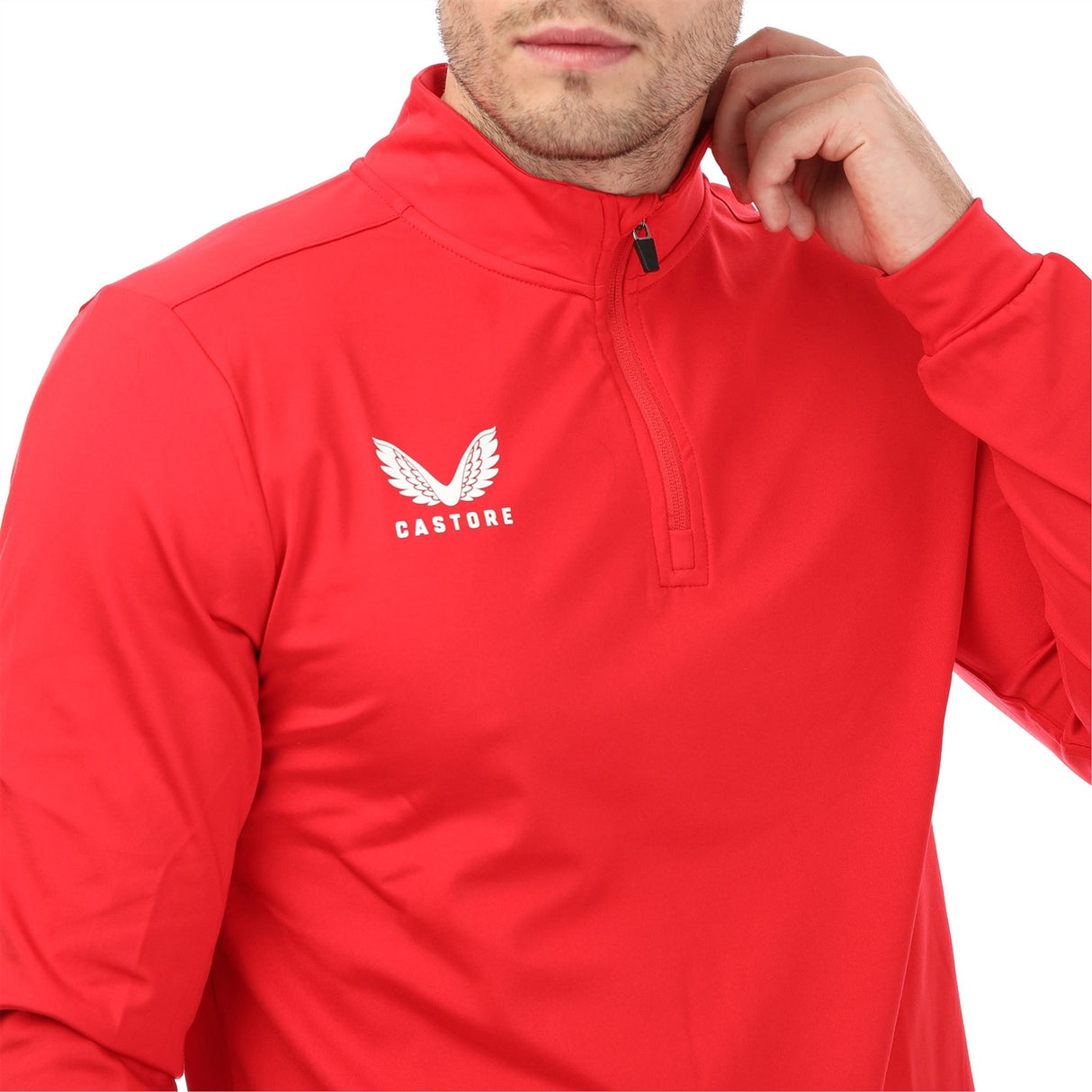 Castore Golf 1/4 Zip Pullover - Bright Red