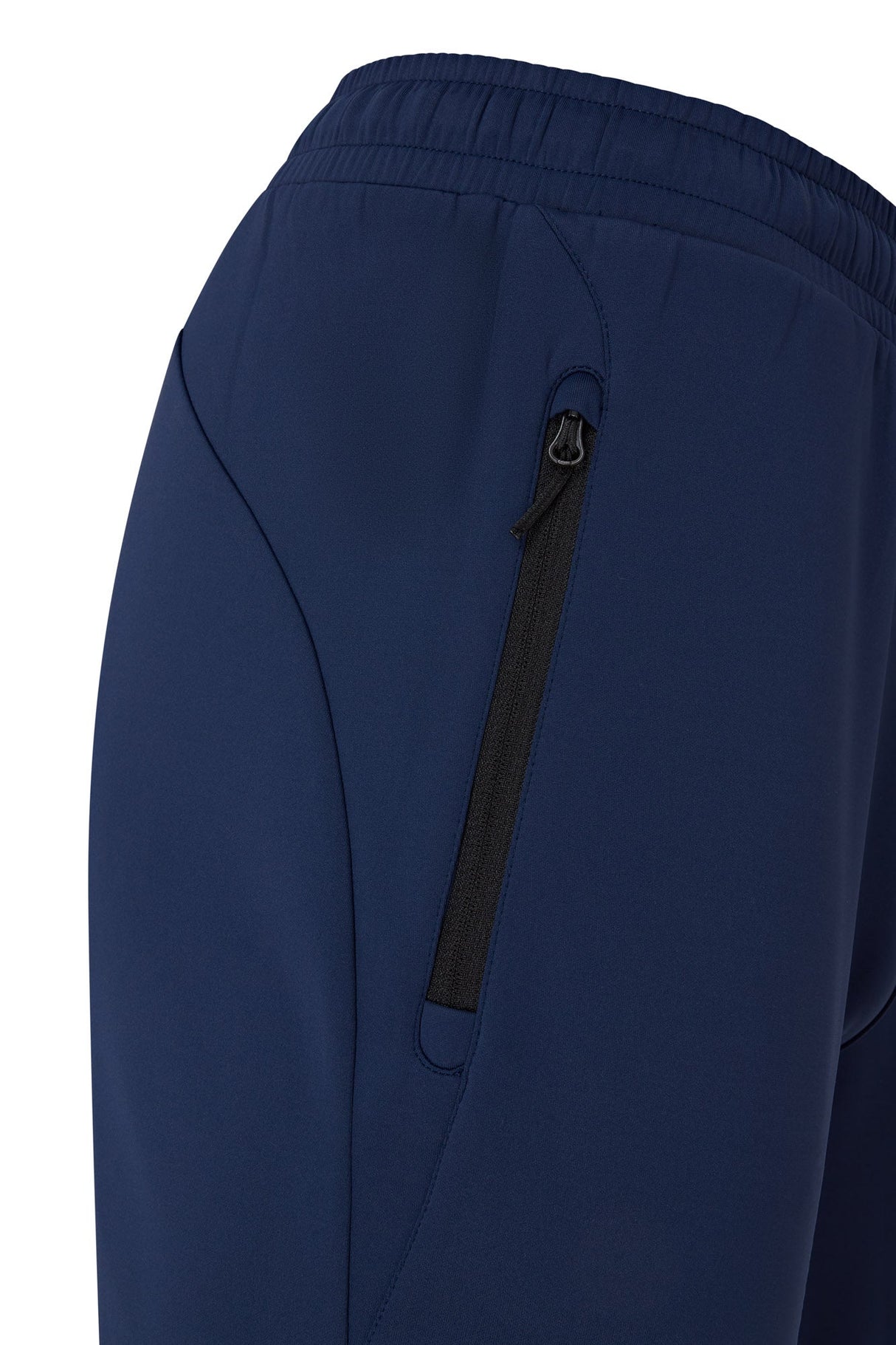 Reflo Aldan Performance Modern Tapered Golf Cuffed Jogger Trousers - Deep Navy