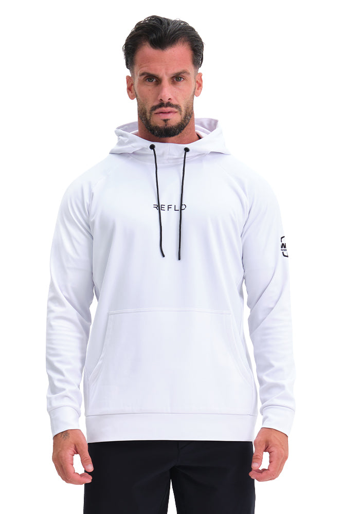 Reflo Alden Recycled Performance Golf Hoodie - Phoenix Open Waste Management Edition - White
