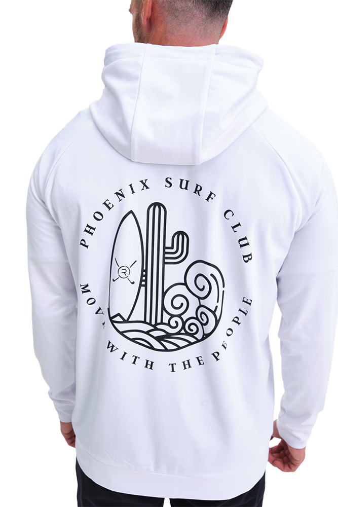 Reflo Alden Recycled Performance Golf Hoodie - Phoenix Open Waste Management Edition - White
