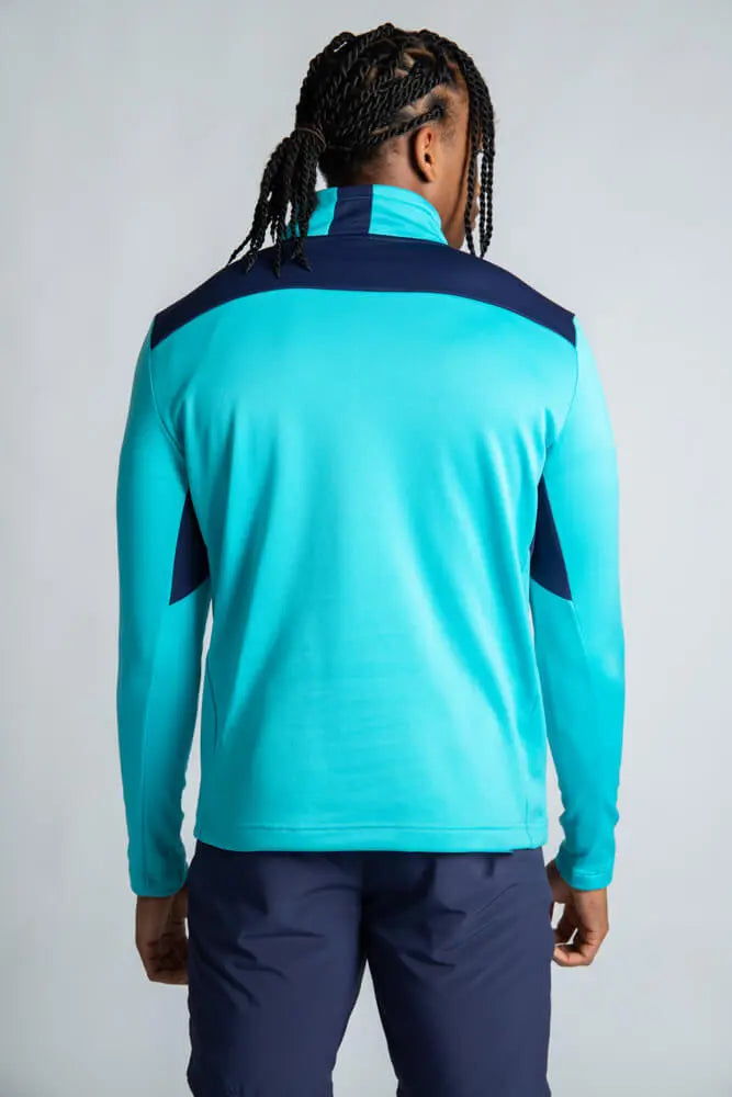 Reflo Barents 1/4 Zip Tech Golf Midlayer - Aqua