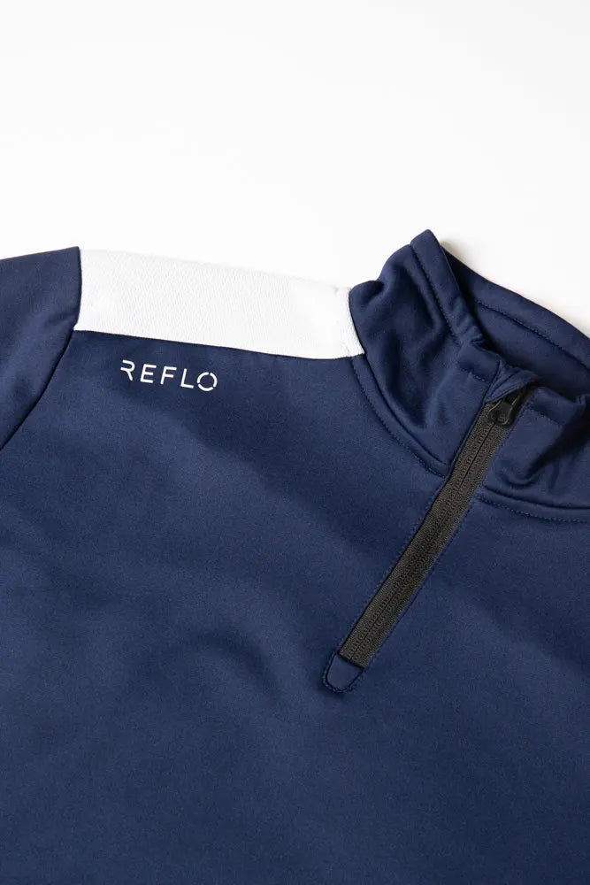 Reflo Barents 1/4 Zip Tech Golf Midlayer - French Navy