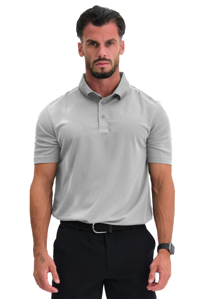 Reflo Plain Adriatic Golf Polo Shirt - Grey