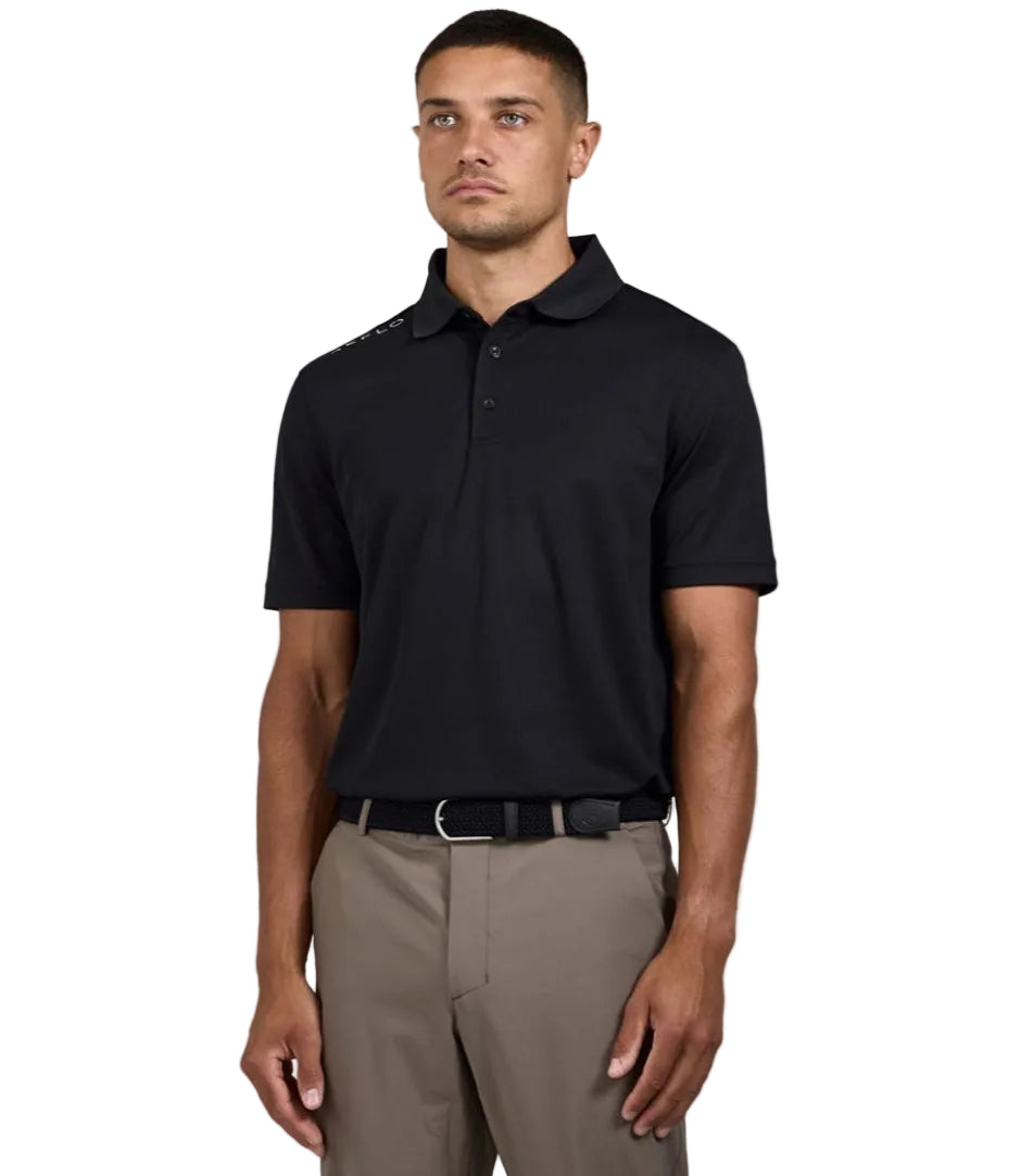 Reflo Bohai Recycled Performance Golf Polo Shirt - Black