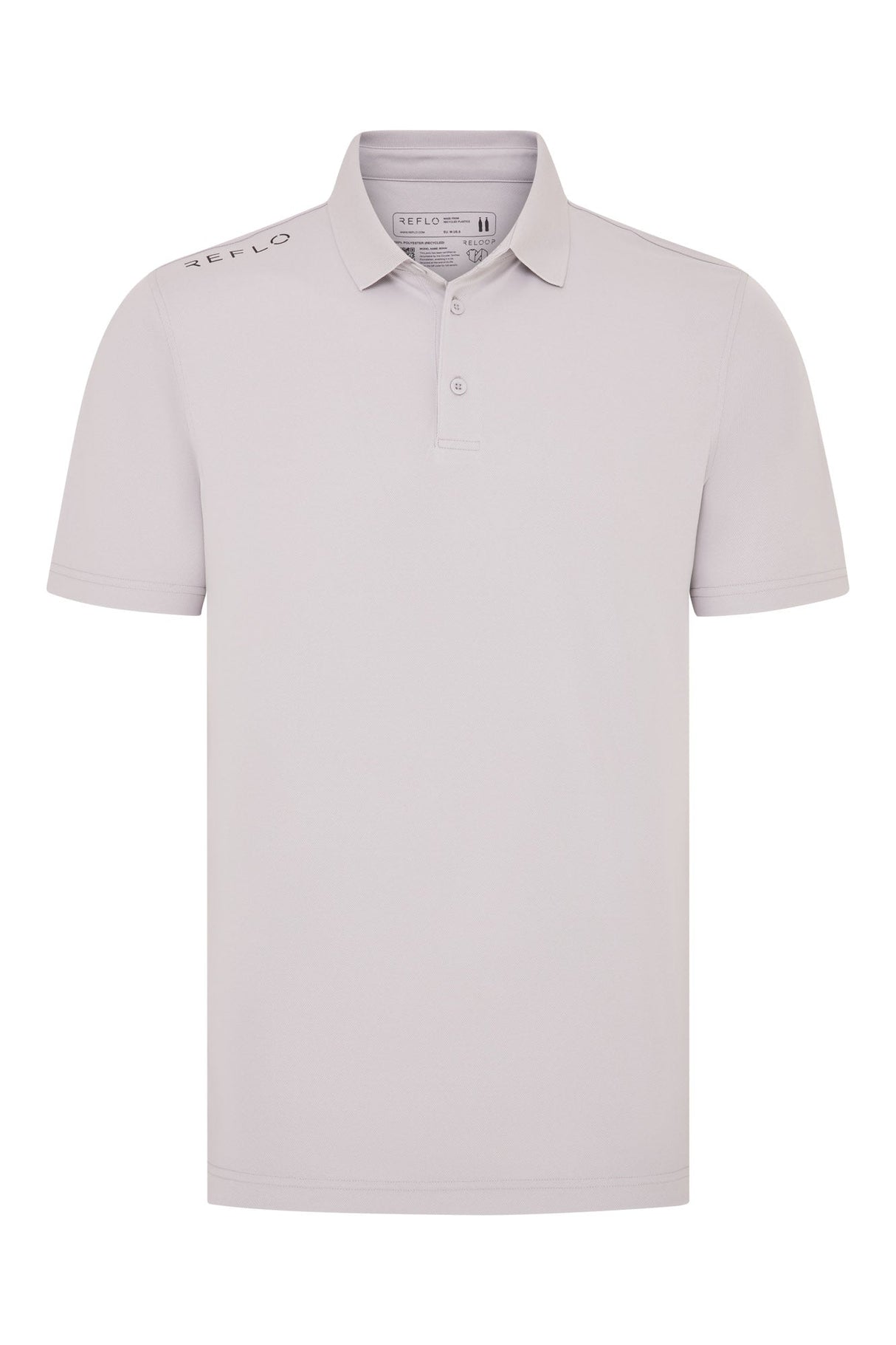 Reflo Bohai Recycled Performance Golf Polo Shirt - Rock Grey