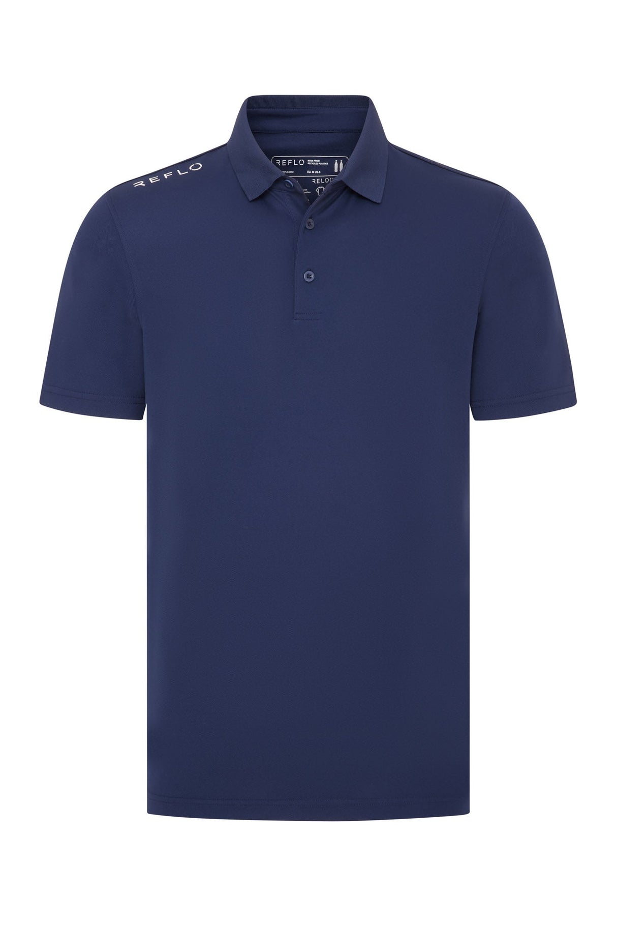 Reflo Bohai Recycled Performance Golf Polo Shirt - True Navy