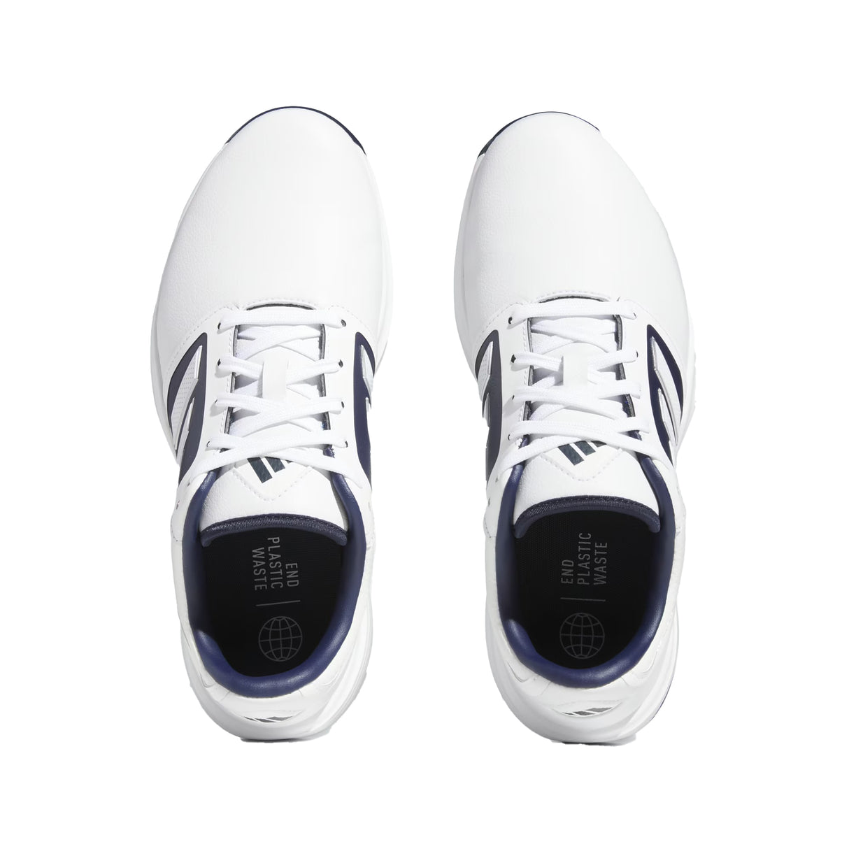 Adidas Bounce 3.0 Golf Shoes - Wide Fit - White / Navy