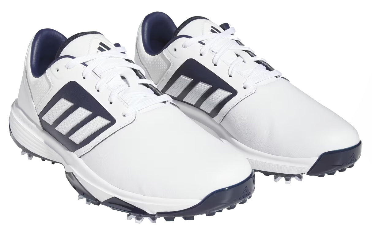 Adidas Bounce 3.0 Golf Shoes - Wide Fit - White / Navy