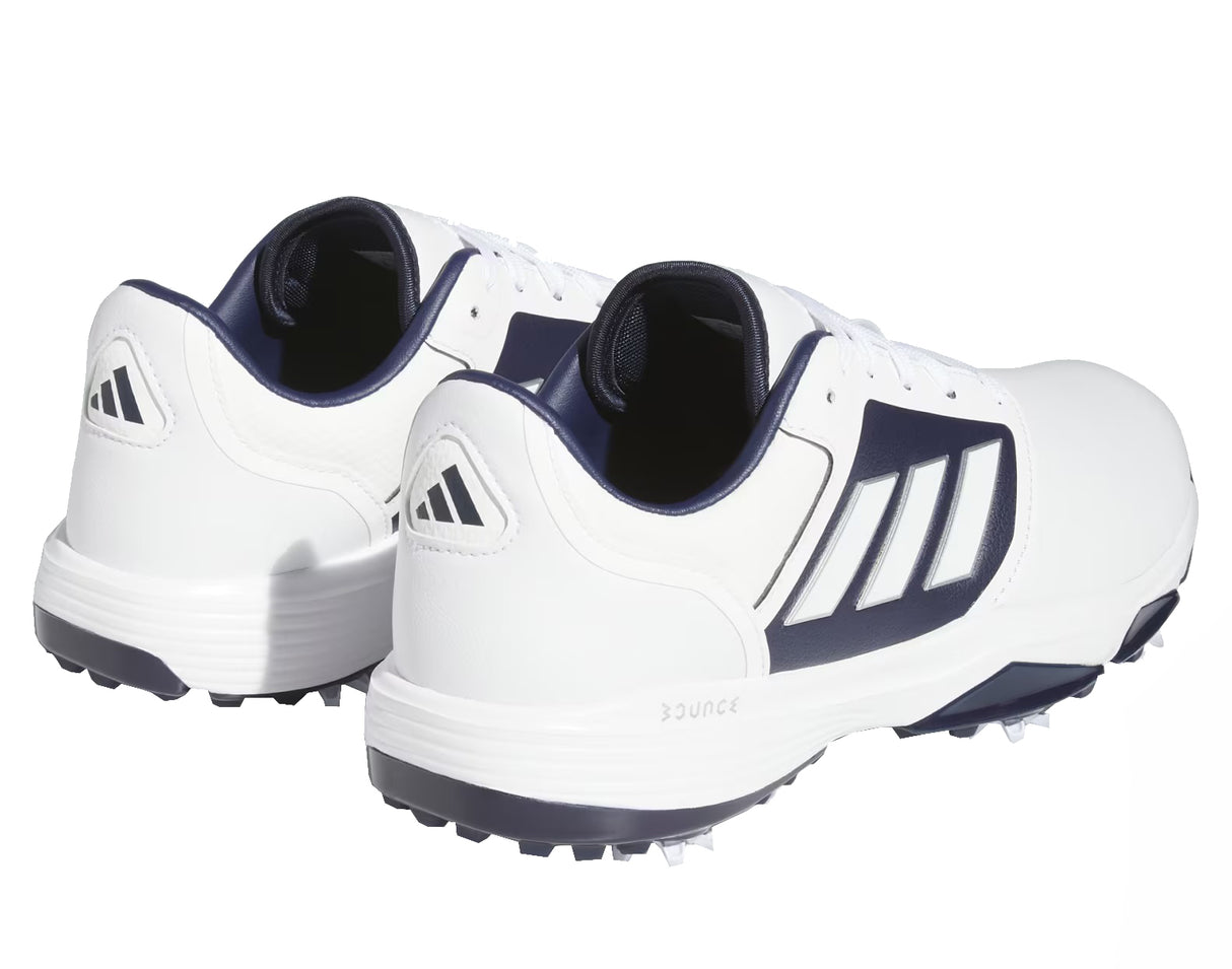 Adidas Bounce 3.0 Golf Shoes - Wide Fit - White / Navy