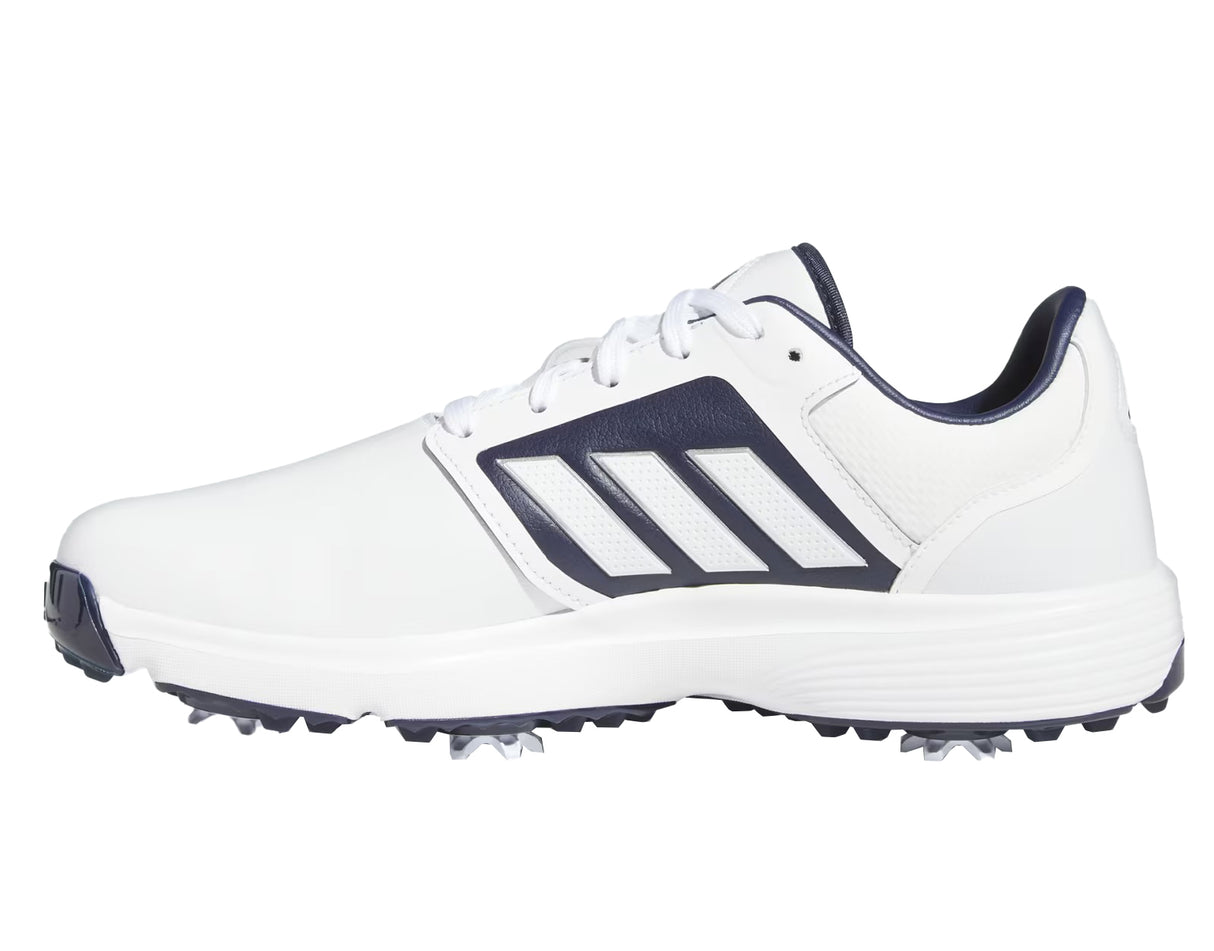 Adidas Bounce 3.0 Golf Shoes - Wide Fit - White / Navy
