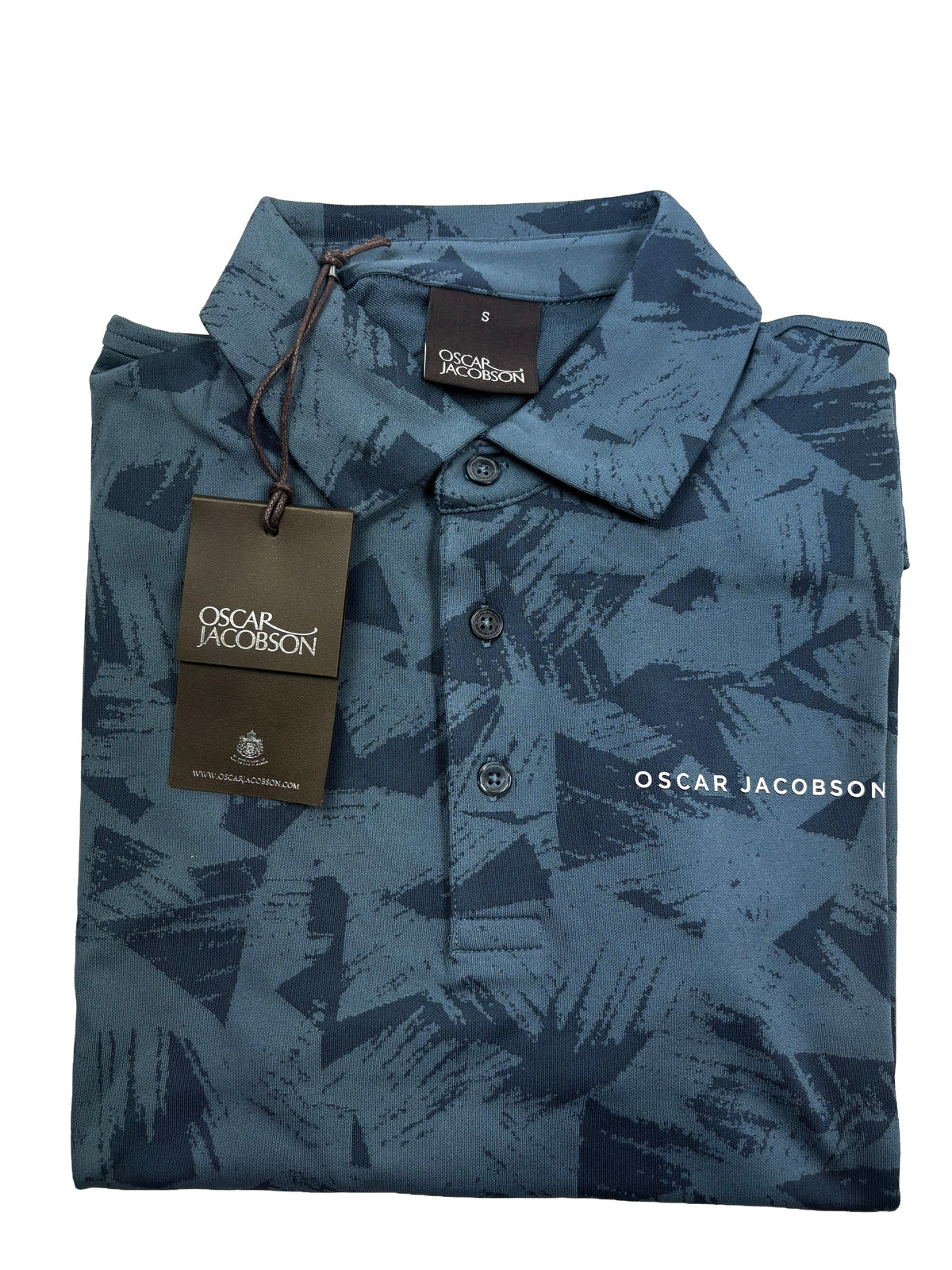 Oscar Jacobson Kingswood Tour Tech Golf Polo Shirt - China Blue