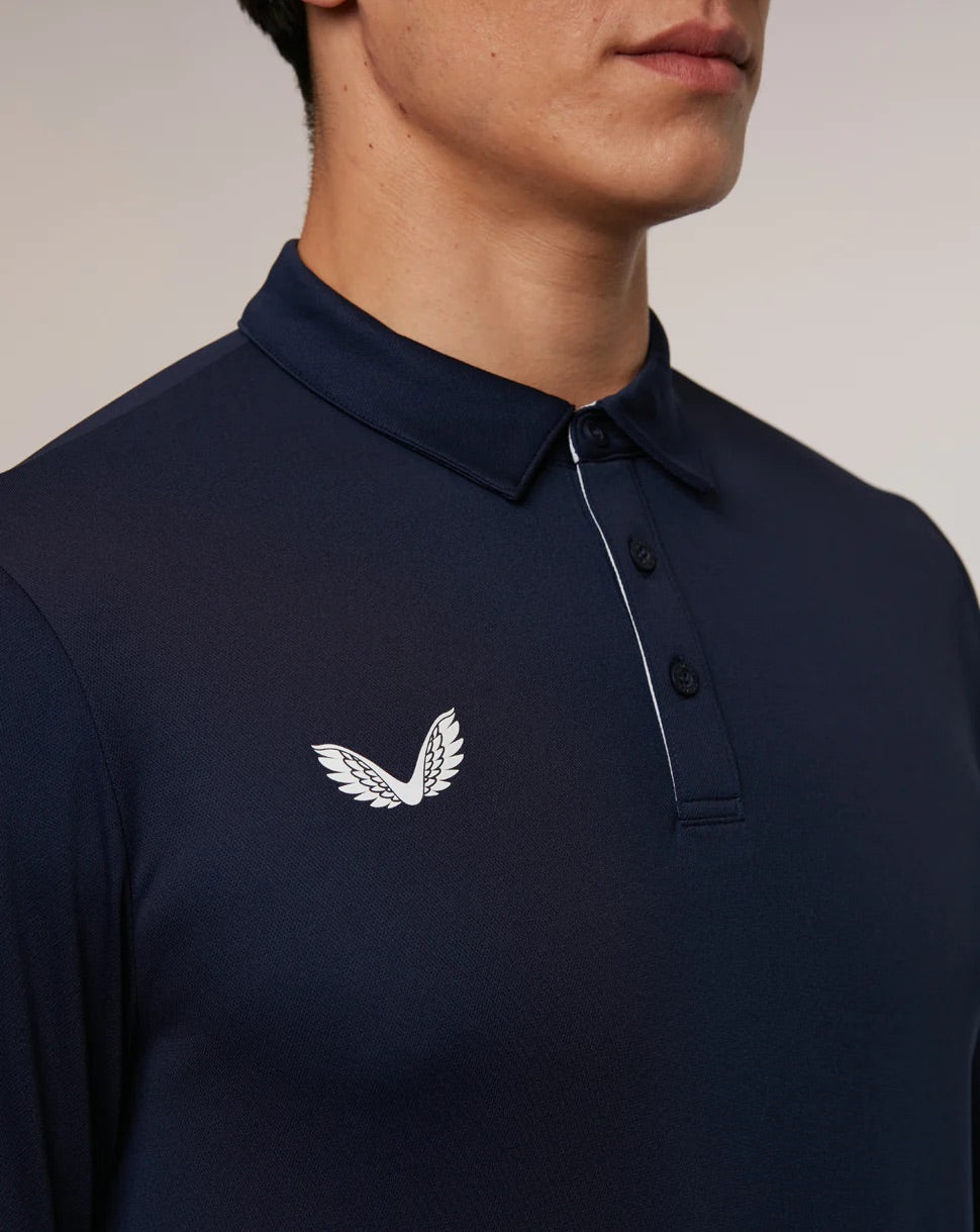 Castore Performance Golf Polo Shirt - Long Sleeve - Recycled Polyester