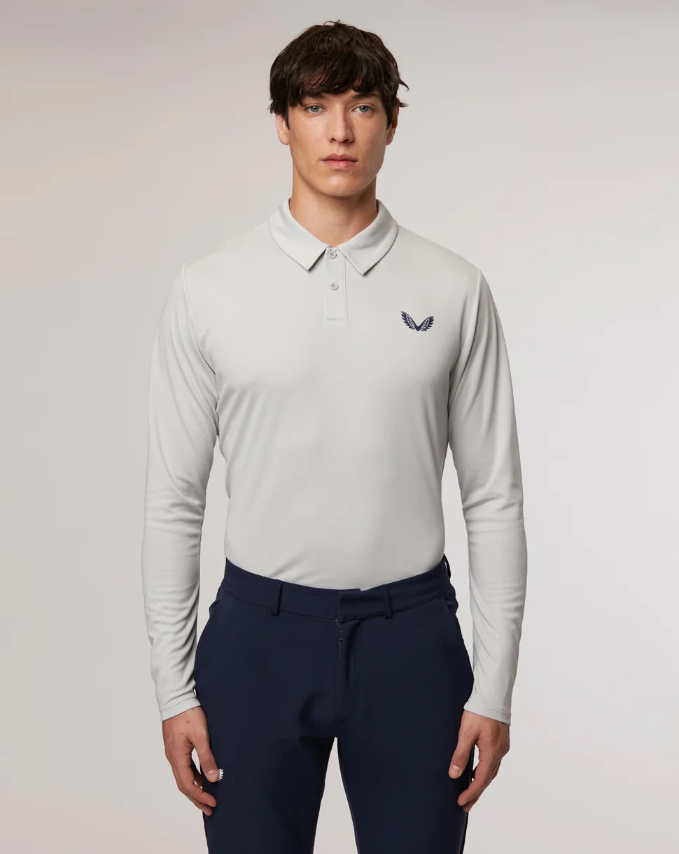Castore Tota Performance Long Sleeve Polo Shirt