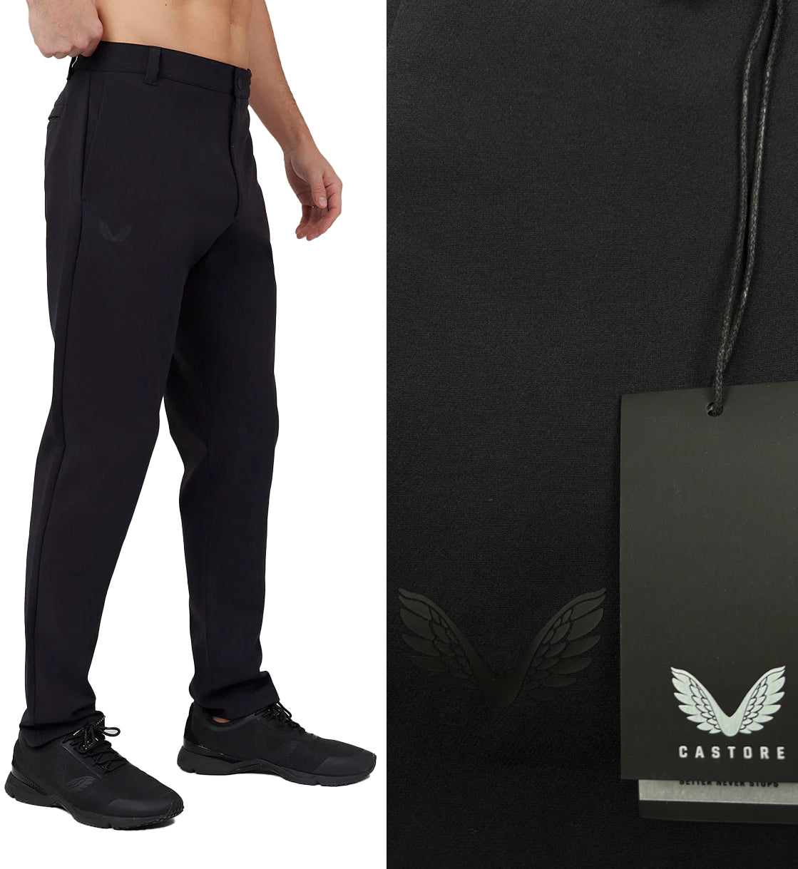 Castore Tech Stretch 5 Pocket Tapered Golf Trousers - Onyx Black