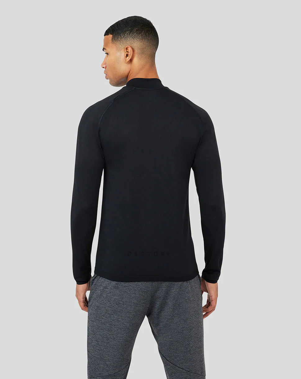Castore Seamless Performance Golf 1/4 Zip - Onyx Black