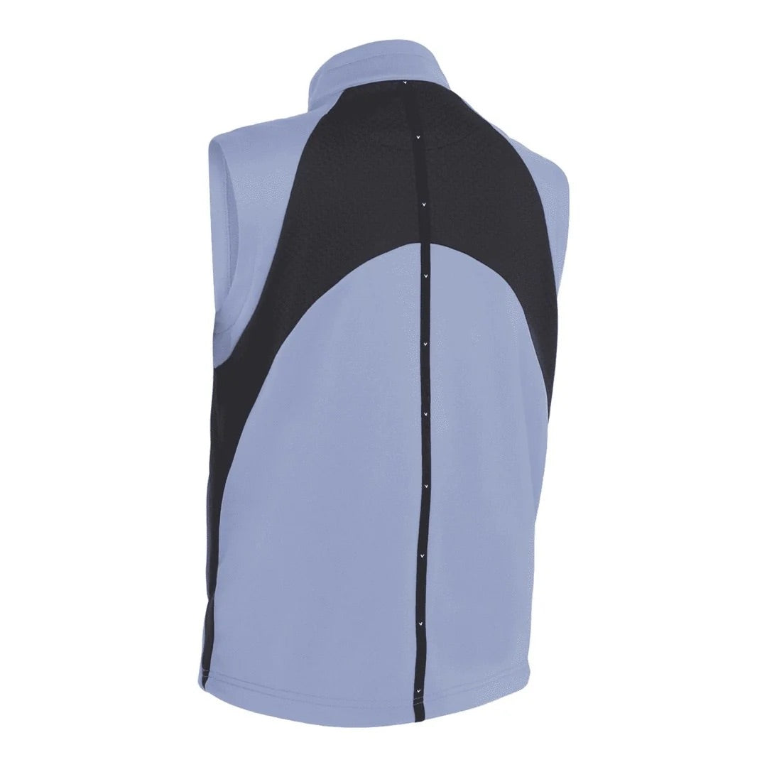 Callaway Golf Chev Textured High Guage Vest Full Zip - Infinity Blue