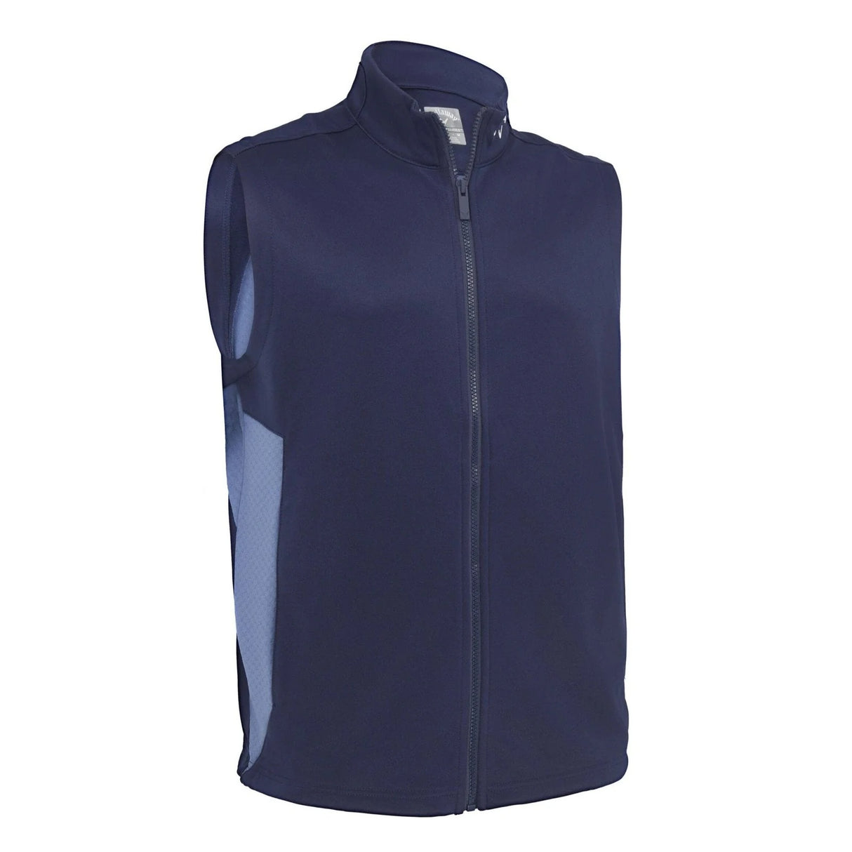 Callaway Golf Chev Textured High Guage Vest Full Zip - Navy
