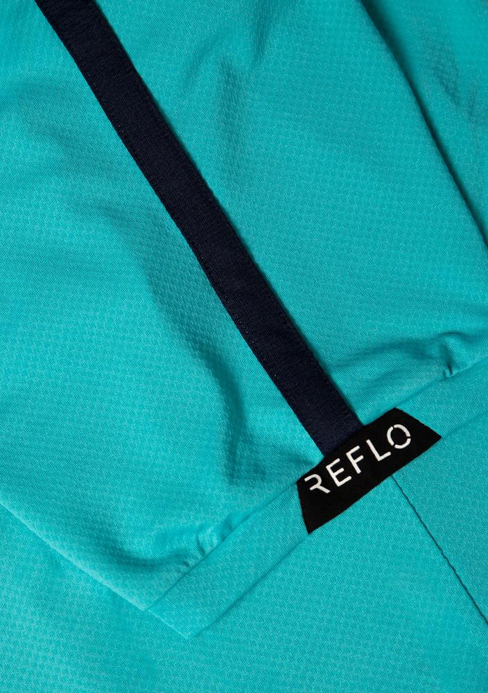 Reflo Corinth Textured Golf Polo Shirt - Aqua