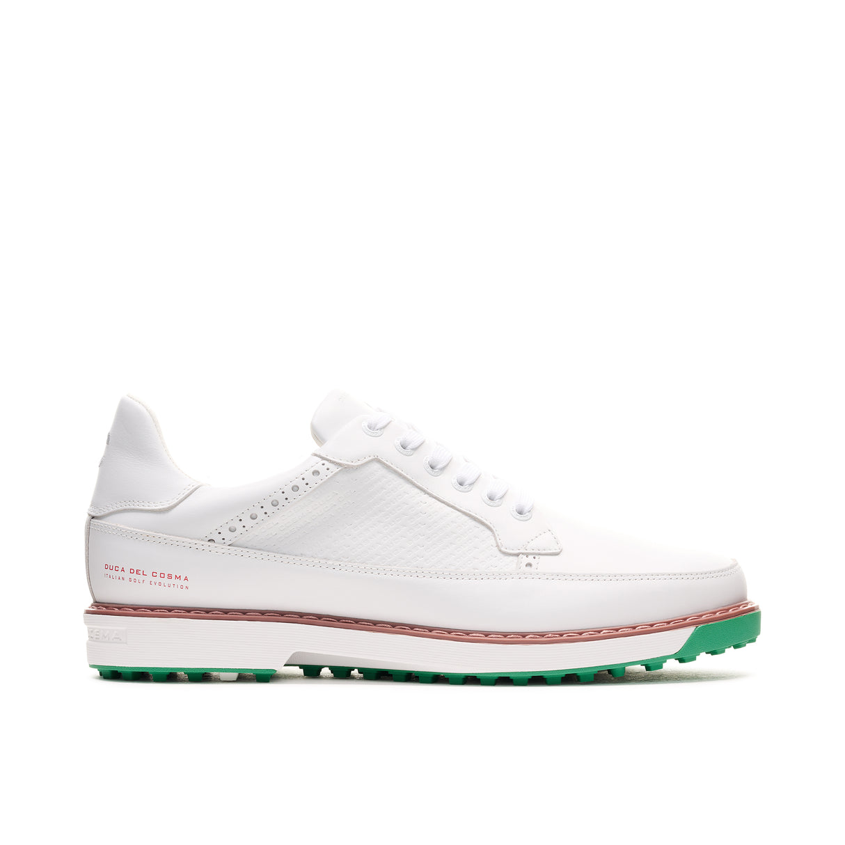 Duca Del Cosma Davinci Leggero Premium Spikeless Golf Shoes - White - Handmade in 🇵🇹