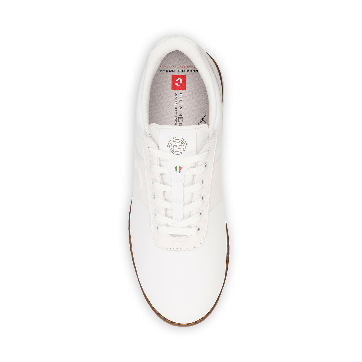 Duca Del Cosma Bosco Premium Spikeless Golf Shoes - White