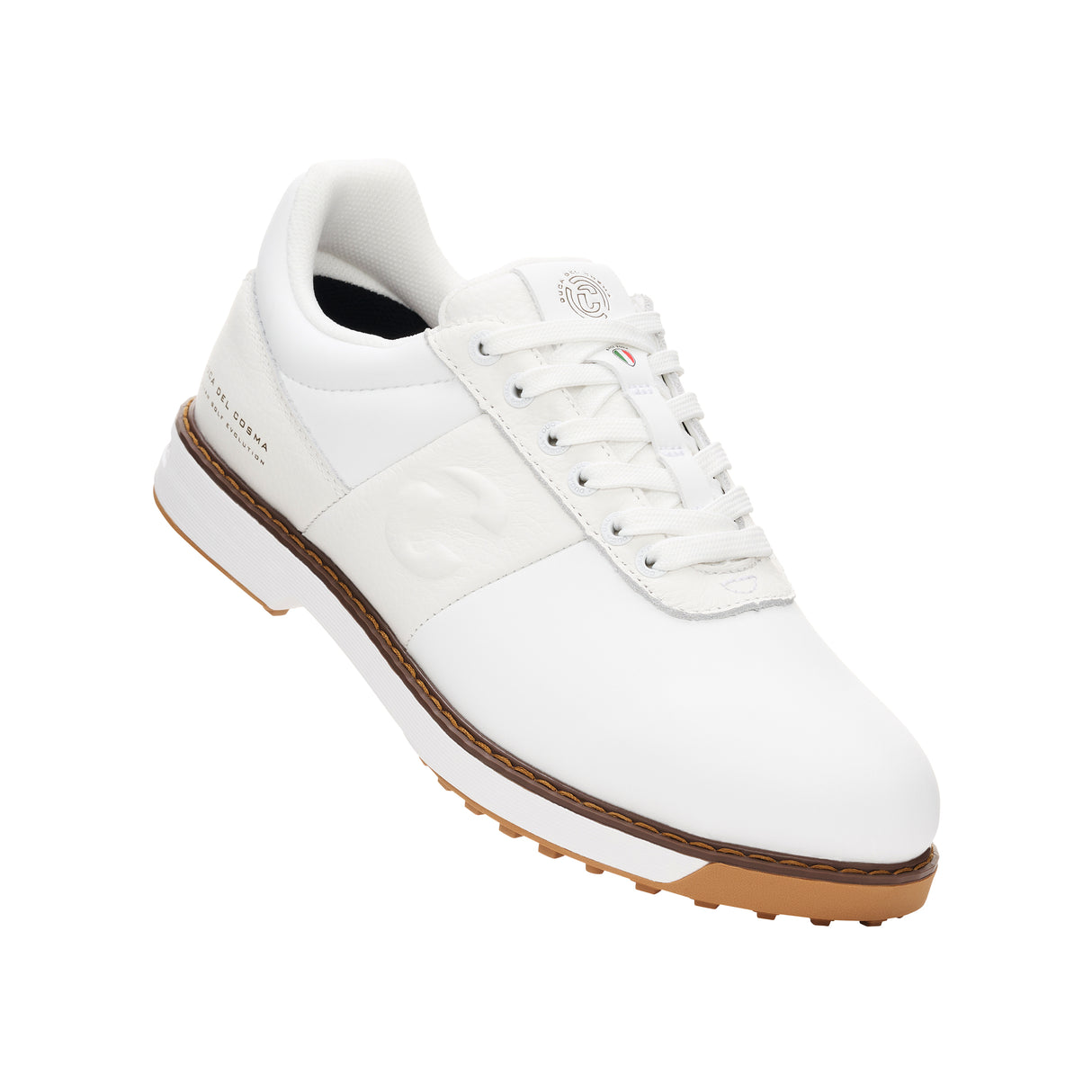 Duca Del Cosma Bosco Premium Spikeless Golf Shoes - White